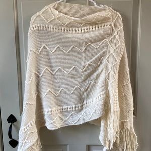 Off White Poncho